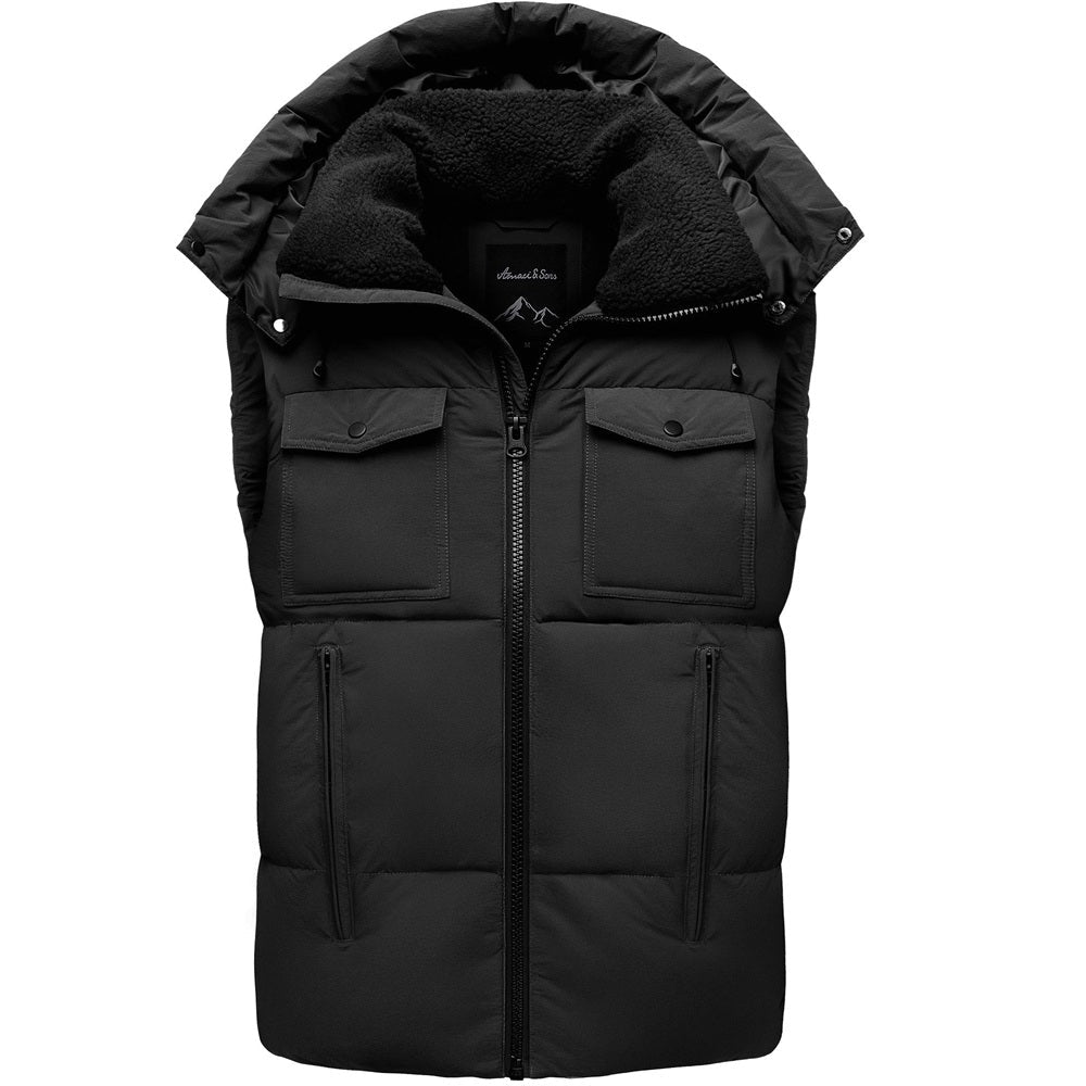 Svart vinterväst från amaci & Sons