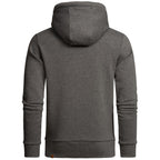 Hoodie Herr - Stilren mörkgrå huvtröja