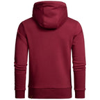 Vinröd huvtröja herr Amaci & Sons N4054 baksida