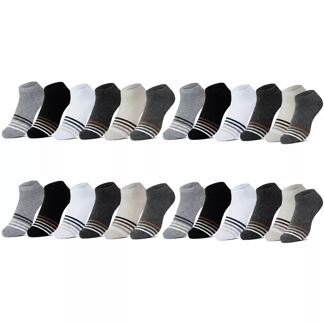 24-pack ankelstrumpor - storpack sköna strumpor
