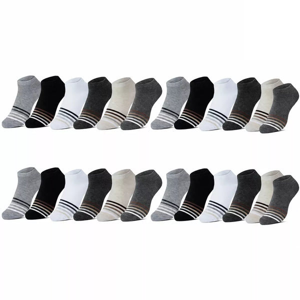 24-pack ankelstrumpor - storpack sköna strumpor