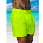 Billiga badshorts herr - neongula shorts