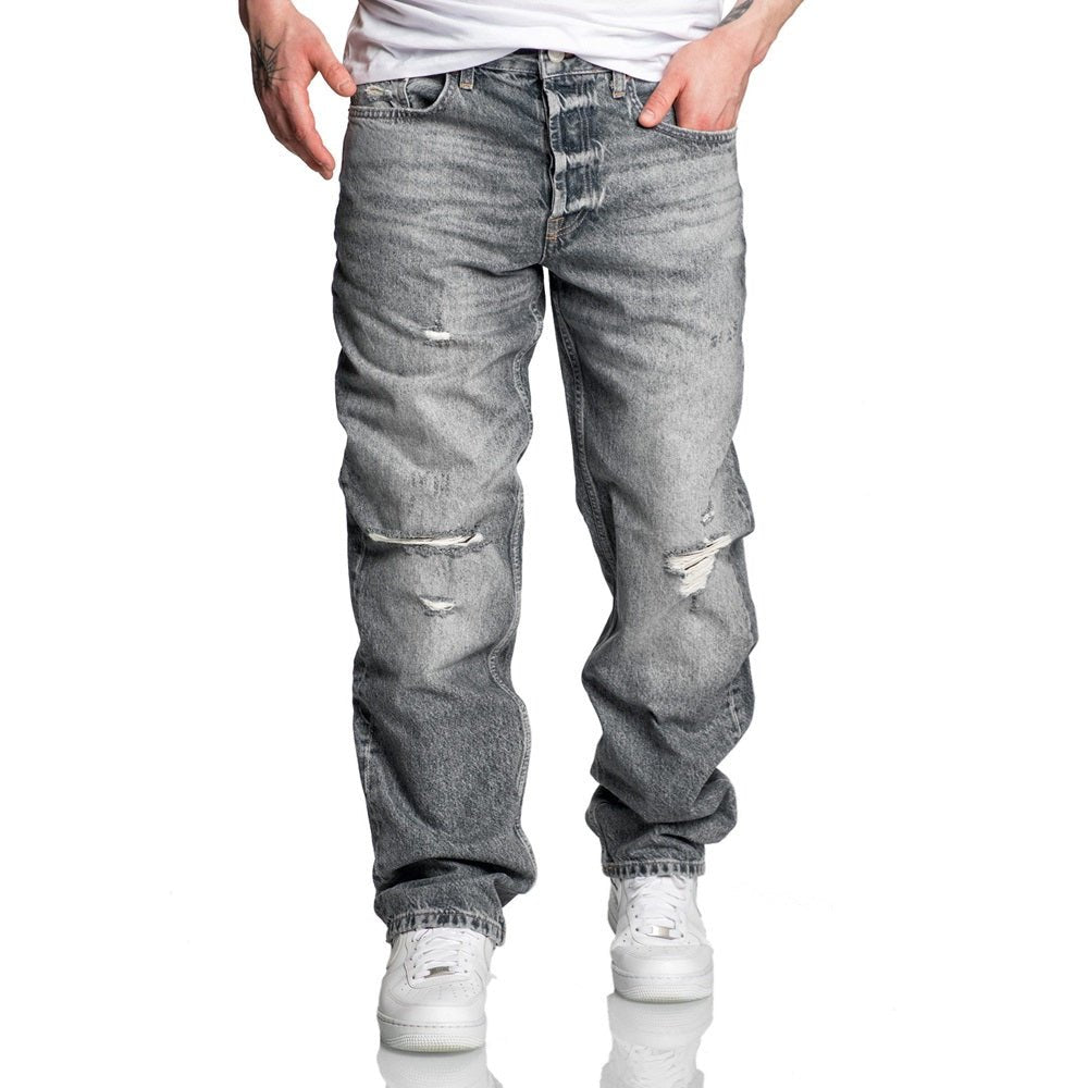 Baggy jeans loose fit - Herrjeans - bild framifrån
