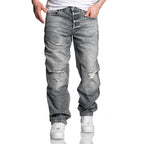 Baggy jeans loose fit - Herrjeans - bild framifrån