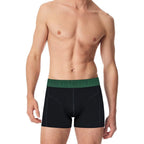 3-pack Bambukalsonger Herr - svarta boxershorts framifrån