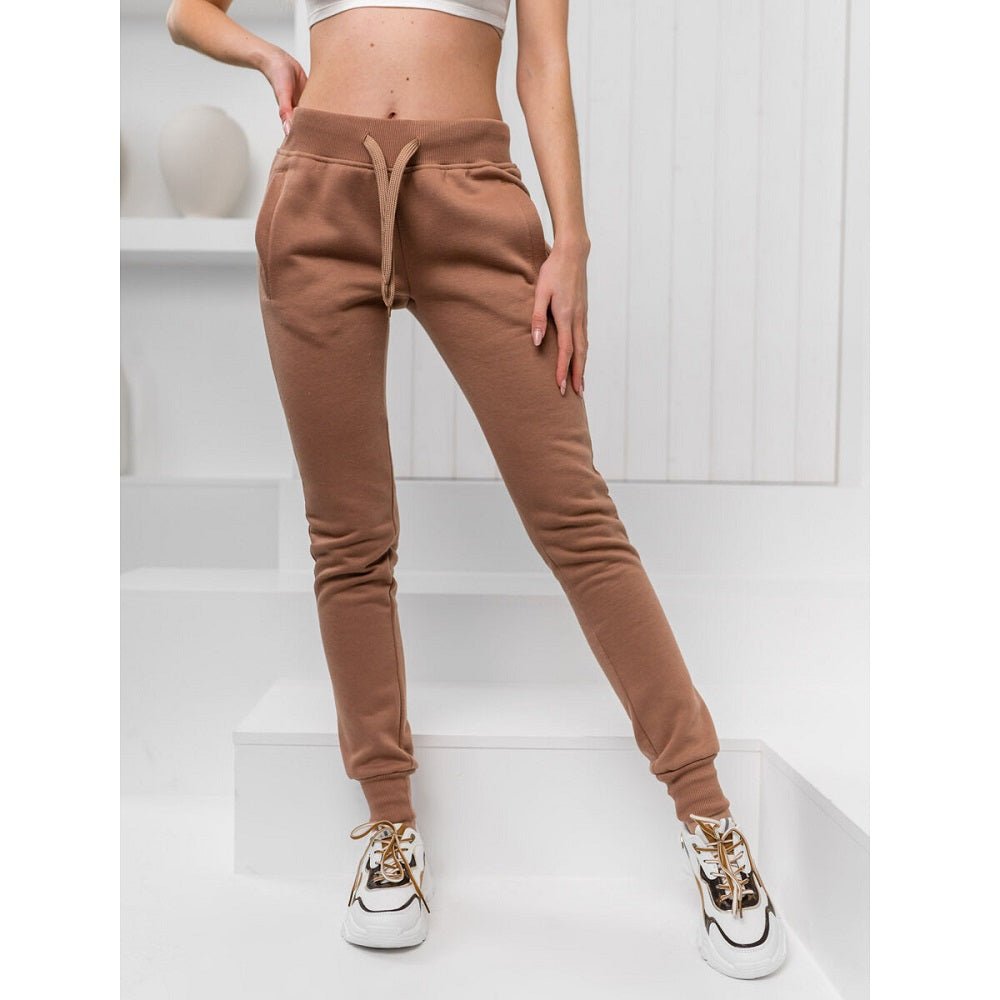 Beige mjukisdress - Träningsoverall dam - Byxan