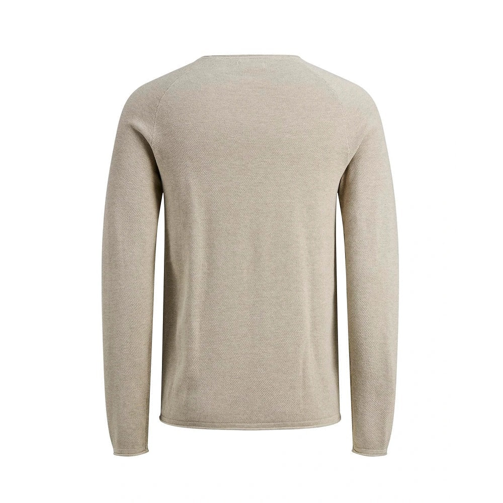 enfärgad stickad herrtröja jack & Jones bakifrån