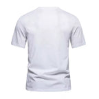 3 pack billiga vita t-shirts herr bakifrån