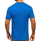 Blå kortärmad herrtröja - Nasa t-shirt bakifrån