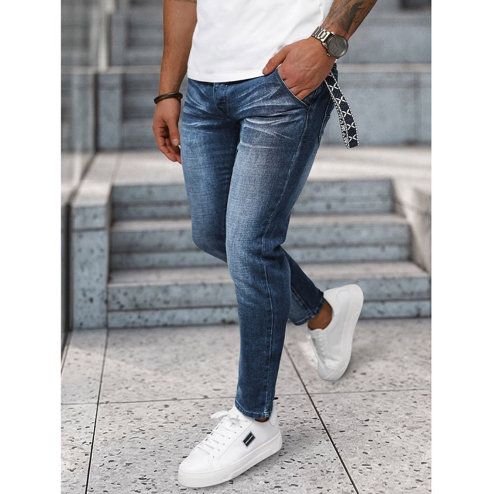 Blåa Jeans med hängsmycke - Herrjeans