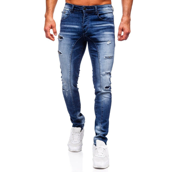 Nötta och sitna Jeans - Blåa herrjeans