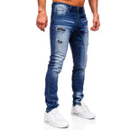 Nötta och sitna Jeans - Blåa herrjeans sidan