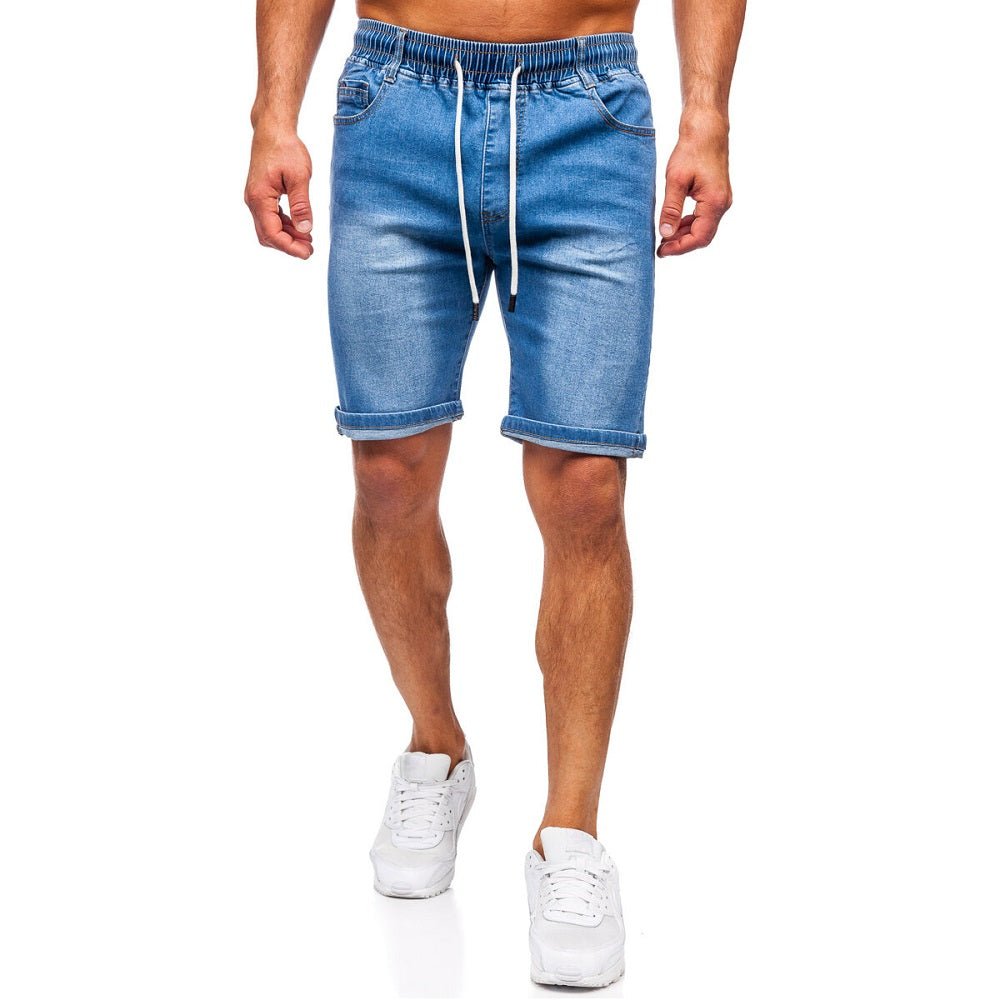 Jeansshorts Herr - Blåa med resår