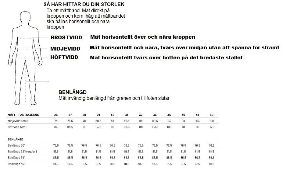 Blend jet multiflex jeans - mellanblå herrjeans storlekstabell