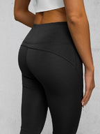 Svarta Bootcut Leggings - Damleggings zoomad