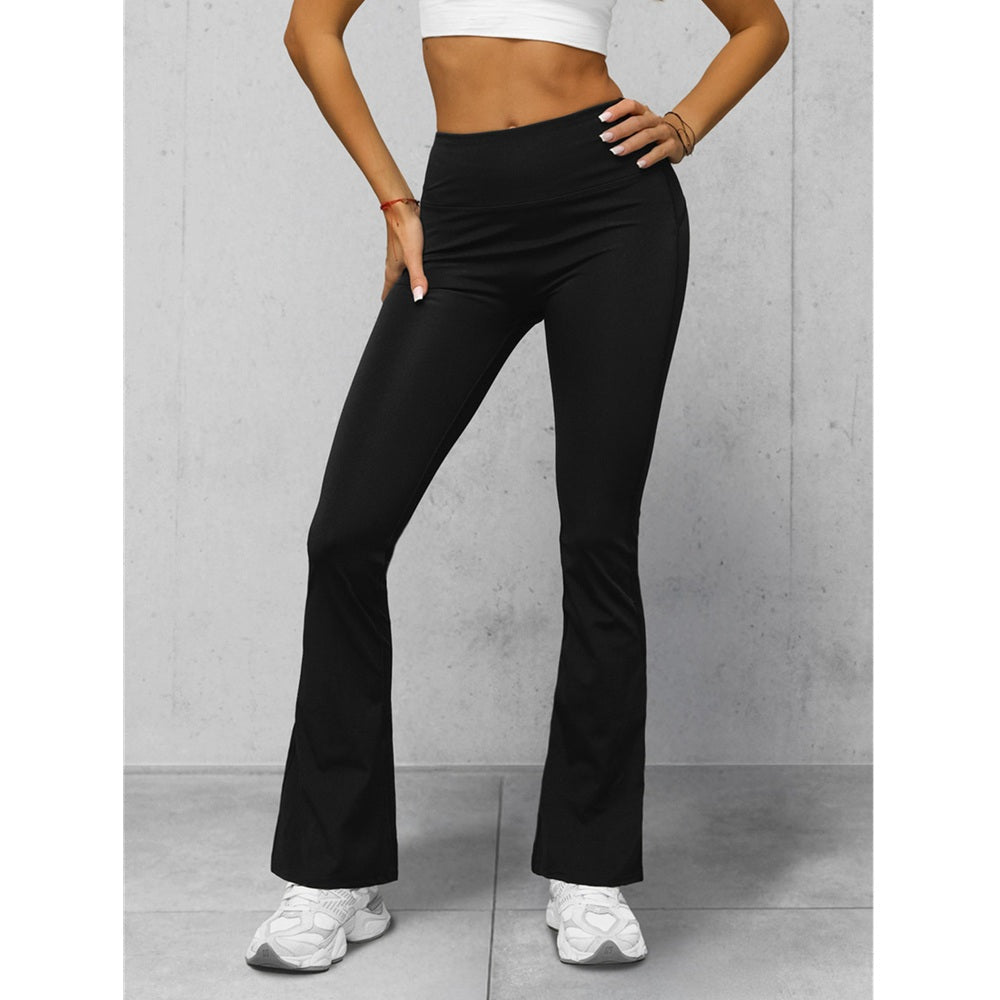 Svarta Bootcut Leggings - Damleggings