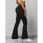 Svarta Bootcut Leggings - Damleggings sidan