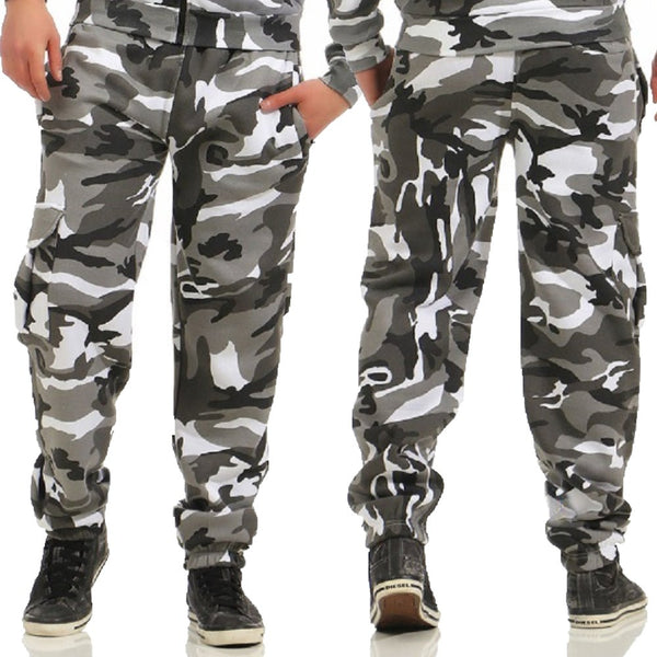 Camouflage mjukisbyxor med cargoficka - modell Boden JHNsport urban