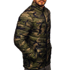 Camouflage jacka Herr - camojacka med ståkrage från sidan