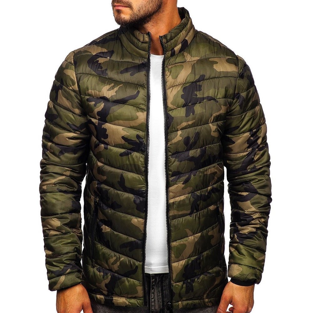 Camouflage jacka Herr - camojacka med ståkrage
