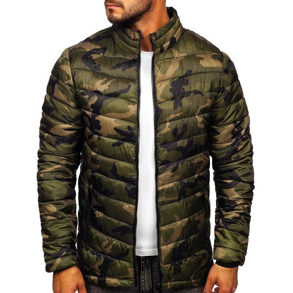 Camouflage jacka Herr - camojacka med ståkrage