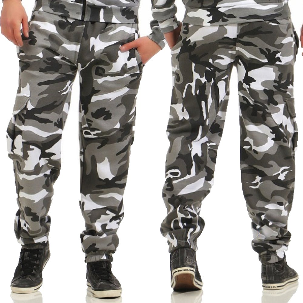 Camouflage mjukisbyxor med cargoficka - modell Boden JHNsport urban