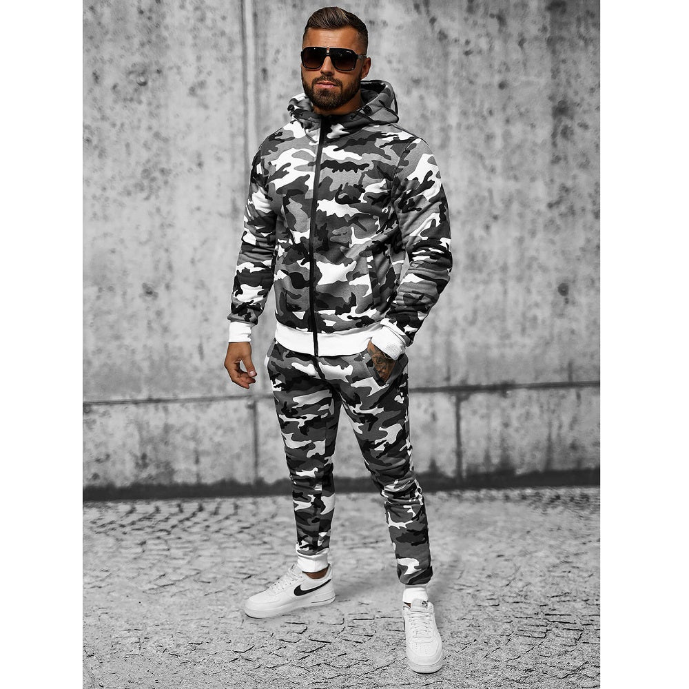 Vit camo träningsoverall - Herr sida