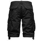 Cargoshorts från Amaci & Sons - svarta bakifrån