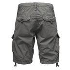 Cargoshorts för herrar från Amaci & Sons mörkgrå bakifrån