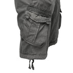Cargoshorts för herrar från Amaci & Sons mörkgrå från sidan