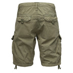 Cargoshorts för herrar från Amaci & Sons gröna bakifrån