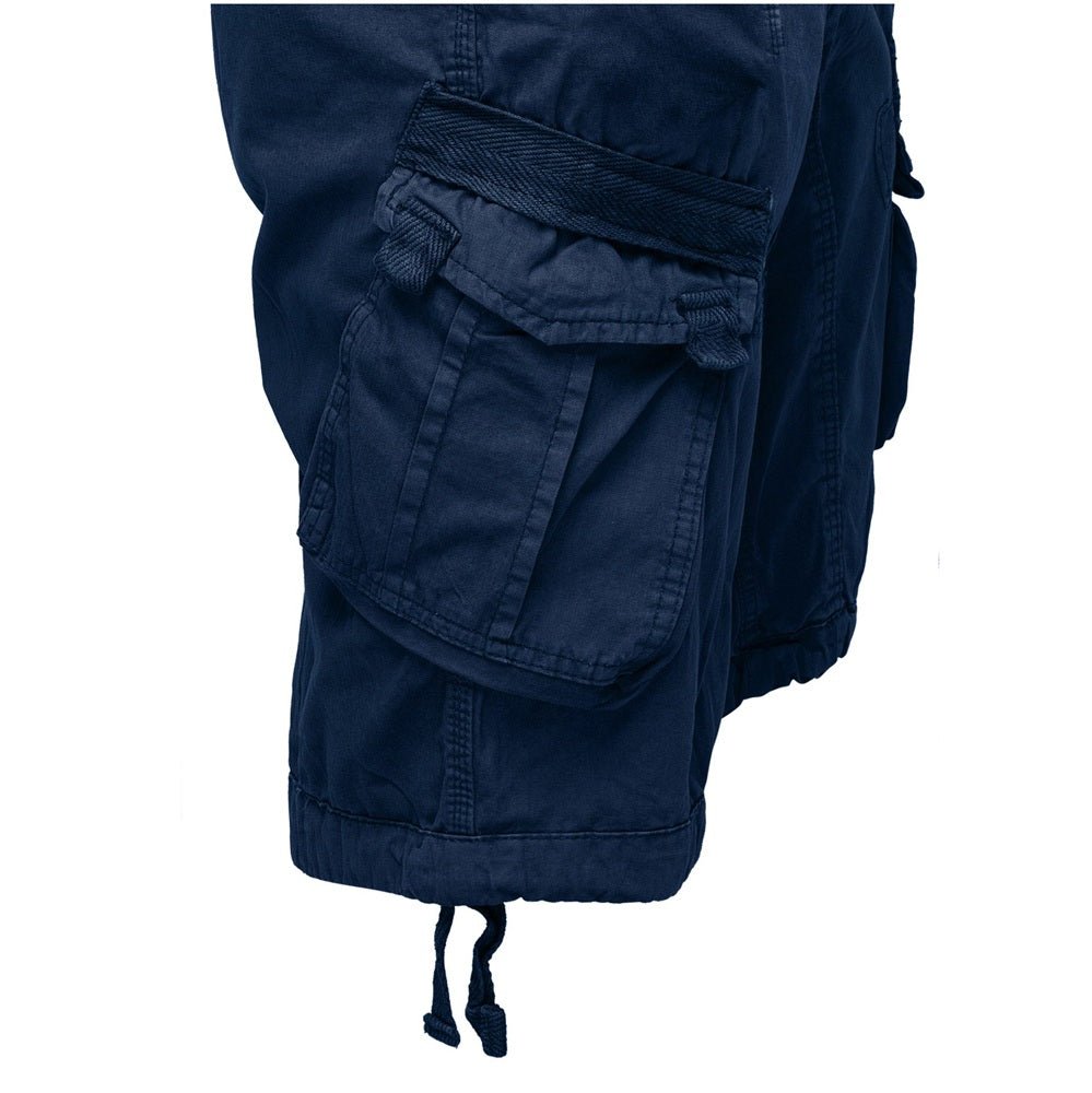 Cargoshorts för herrar från Amaci & Sons mörkblåa från sidan