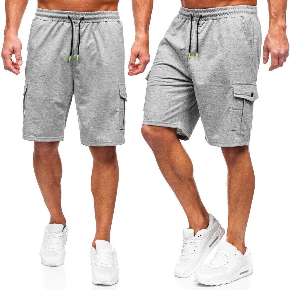 Cargoshorts - Herrshorts med 3 färgval ljusgråa