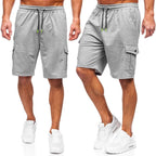Cargoshorts - Herrshorts med 3 färgval ljusgråa