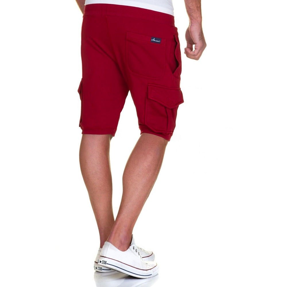 Cargoshorts - Herrshorts i olika färgval röda bakifrån