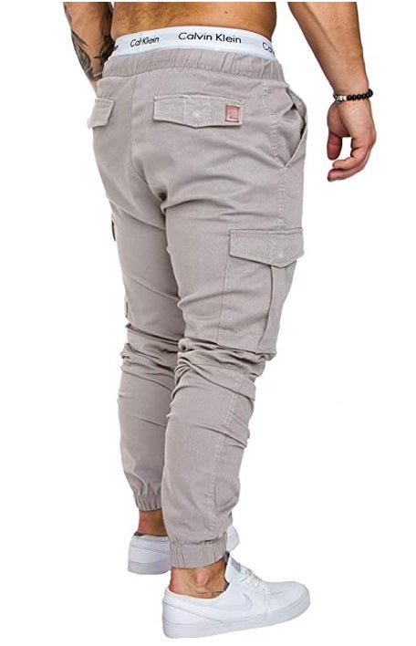 Chino joggers - chinos ljusgråa Cargobyxor