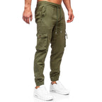 Joggers herr 499 kr - gröna herrbyxor med cargofickor från sidan