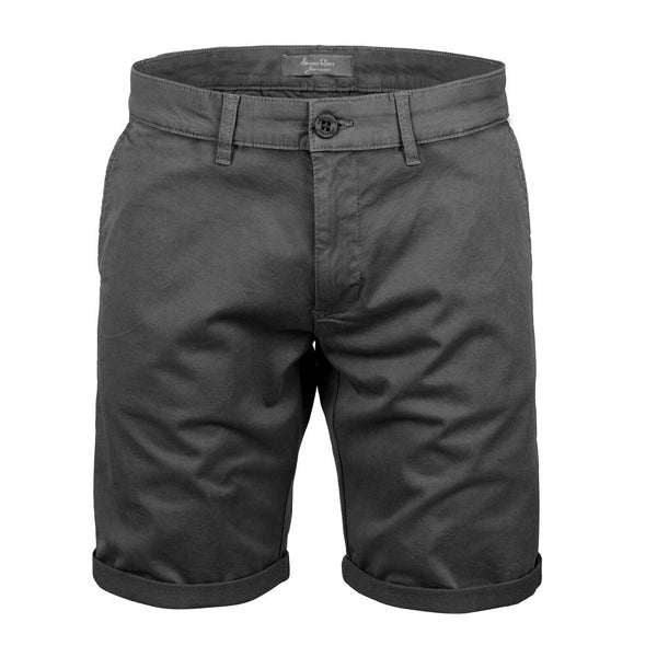 Chino shorts Herr - antracitgrå