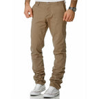 Chinos - Beiga stilrena Herrbyxor