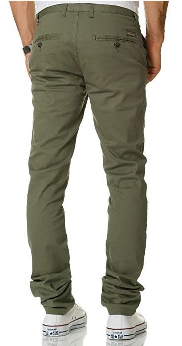 Chinos gröna Regular slim stretch