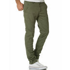 Chinos - Gröna klassiska herrbyxor 399 kr framifrån