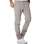Klassiska ljusgrå chinos 399 kr - Herrbyxor framifrån