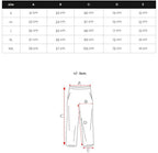 Chinos - Svarta Herrbyxor med rutmönster slim-fit storlekstabell