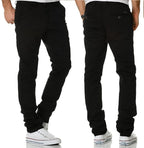 Chinos herr - Svarta stilrena chinobyxor regular fit
