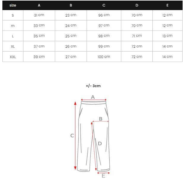Chinos - Svarta Herrbyxor med rutmönster slim-fit storlekstabell