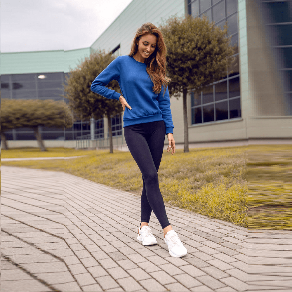 Dam Sweatshirt Mörkblå Damtröja