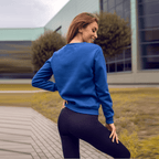 Dam Sweatshirt Mörkblå Damtröja