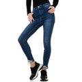 Damjeans med hög midja och stretch - jeans dam