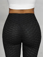 Cykelbyxa med Struktur - Svarta Damshorts zoomad
