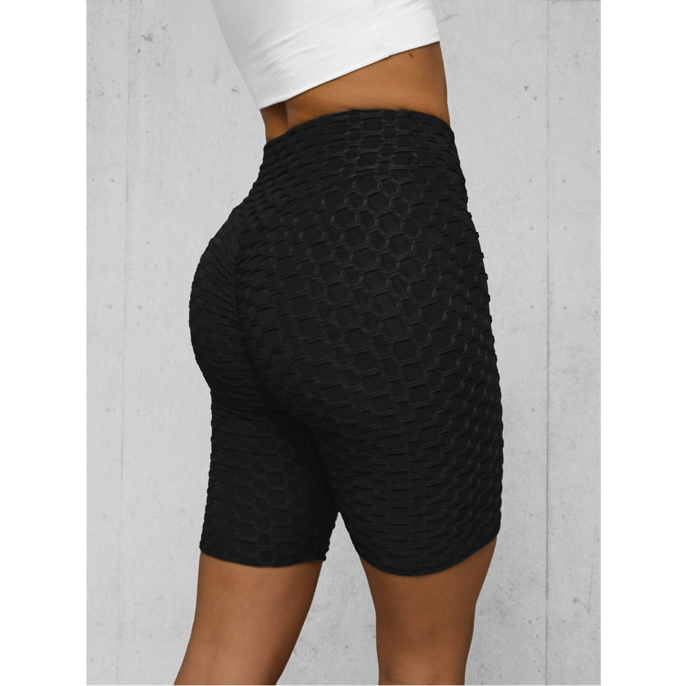 Cykelbyxa med Struktur - Svarta Damshorts sidan